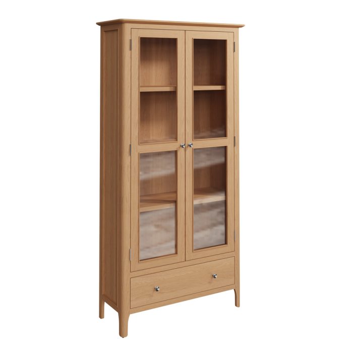 Newton Oak Display Cabinet